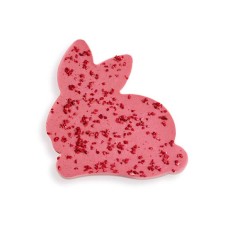 Tablette Lapin de Pâques en chocolat framboise 150g