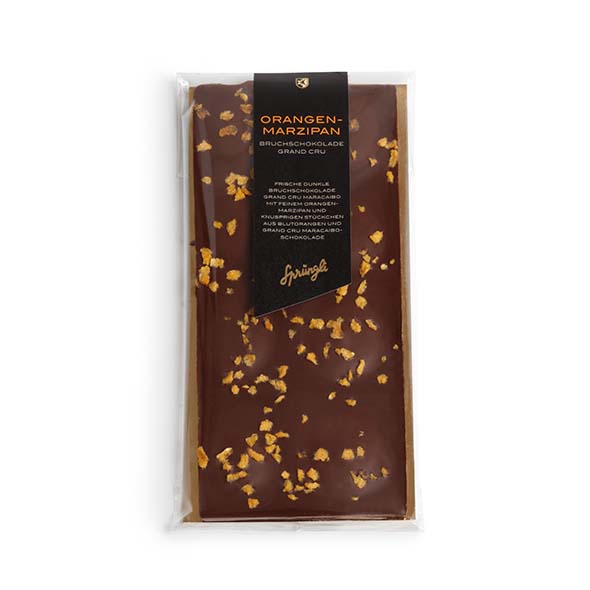 Chocolat à la casse Grand Cru Massepain à l’orange 130 g