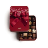 Métal-Boîte Schneeflocken Rot (Inhalt 24 Stück)