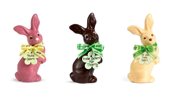 Spruengli Schokoladen Ostern Nico personalisieren 2021