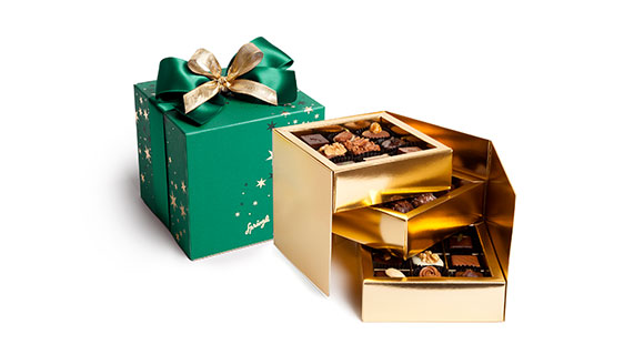 Chocolate gifts in festive packaging
