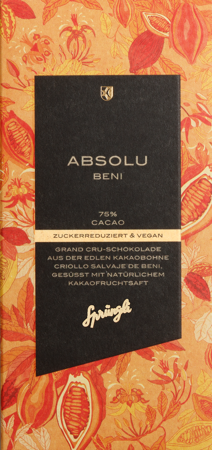 Schokolade Absolu, Cacao 75 %