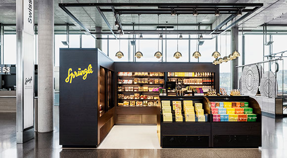 Sprüngli store, Airport Zurich, Airside, Dock E