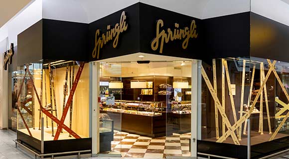 Sprüngli store, centre commercial Glatt, Zurich